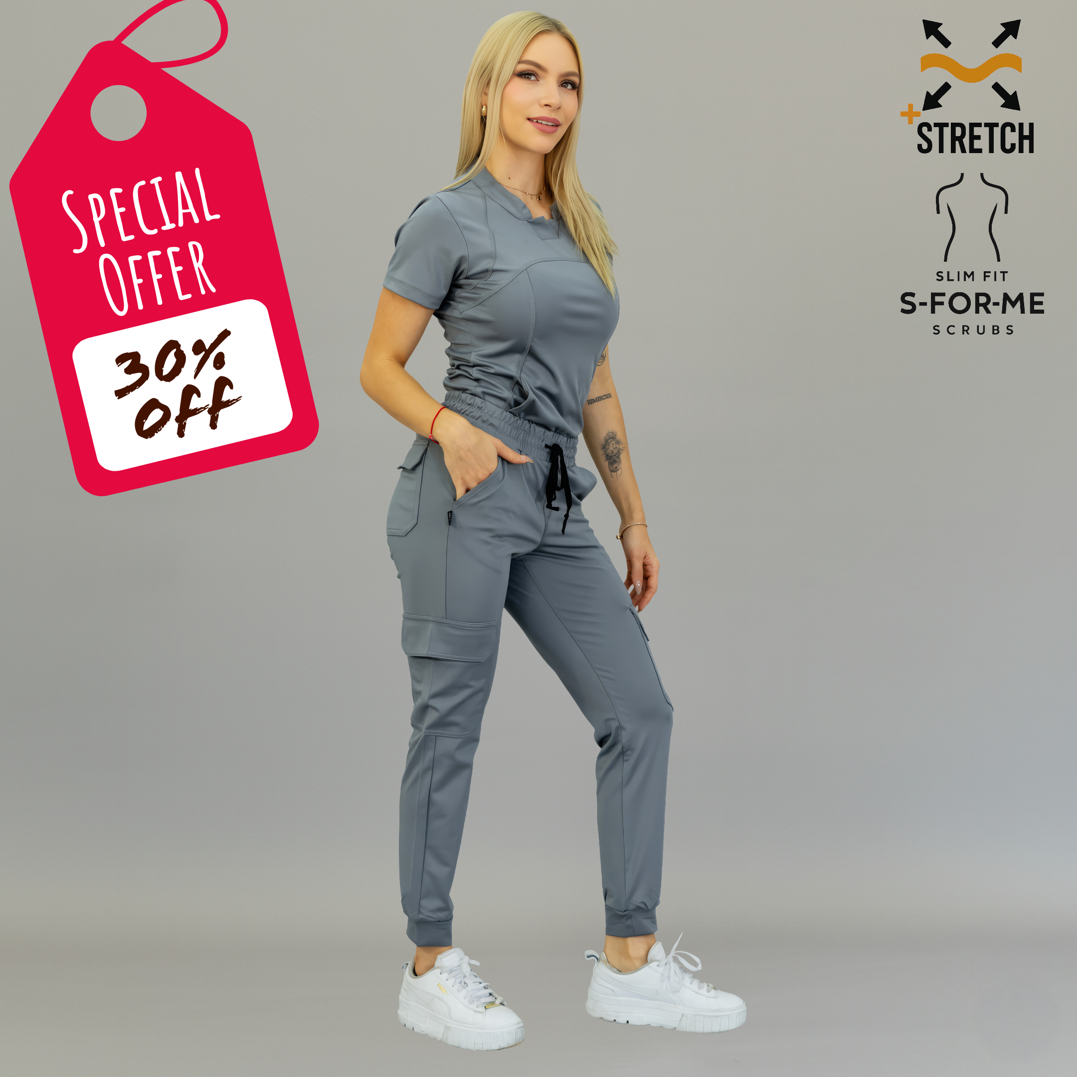 Conjunto (Filipina+Pantalón) Mujer 910 Super Stretch, Slim Fit