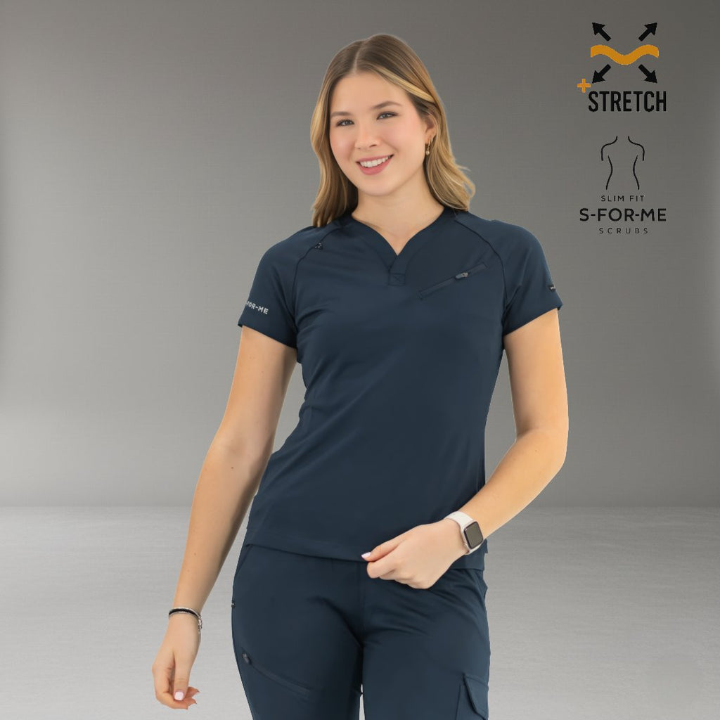 Filipina quirúrgica mujer azul marino Scrubs 905