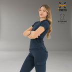 Scrubs médicos mujer azul marino línea 905