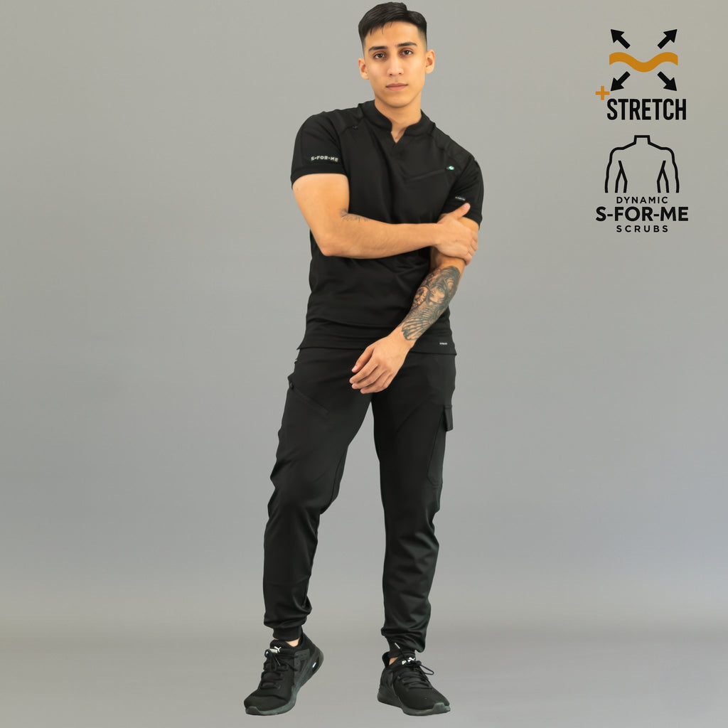 Filipina Quirúrgica Super Stretch Negra Hombre, Scrubs 905
