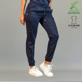 jogger bamboo mujer 511 azul marino vista frontal Sandel Medica