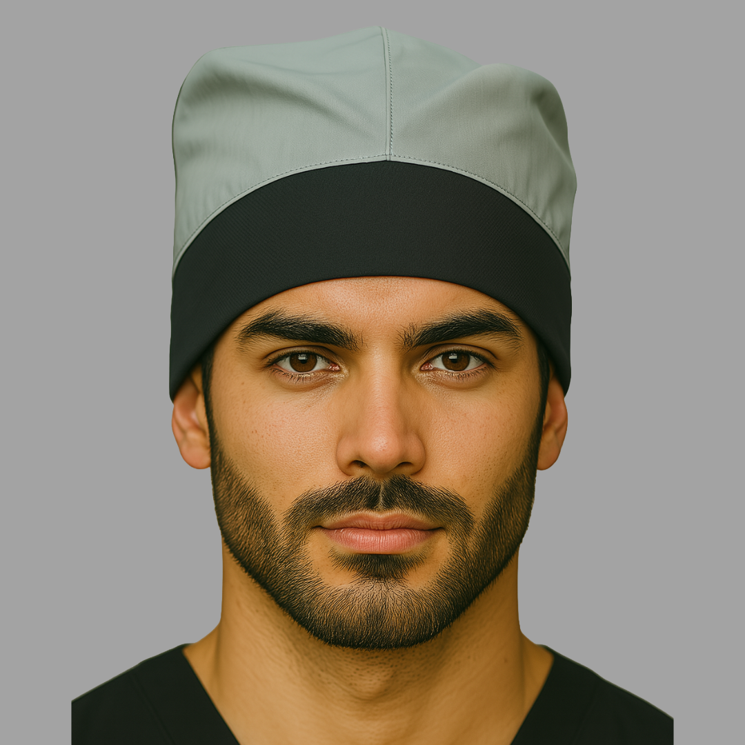 Gorro Quirúrgico Gris Stretch Unisex