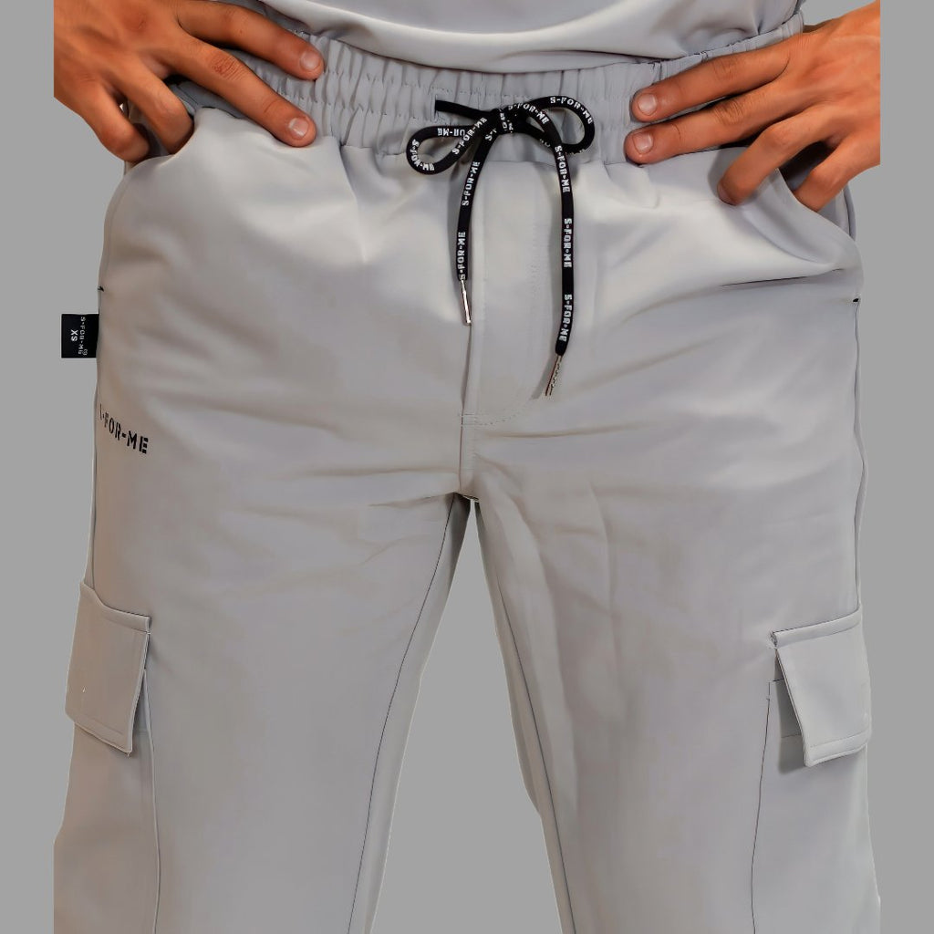 Pantalon Quirurgico Antifluido Hombre Gris Perla, Scrubs 300
