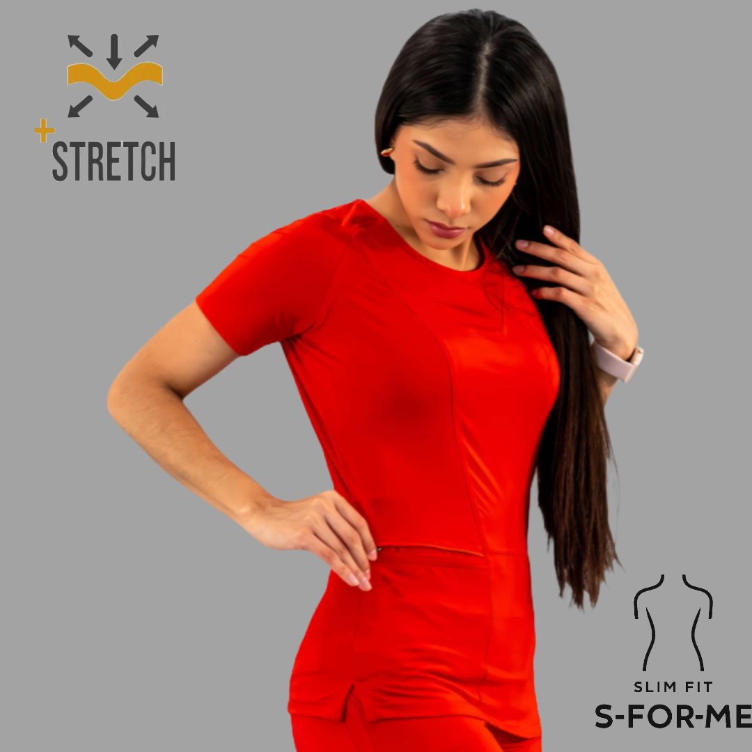 Conjunto Quirúrgico Mujer – Estilo 901 Rojo | Super Stretch