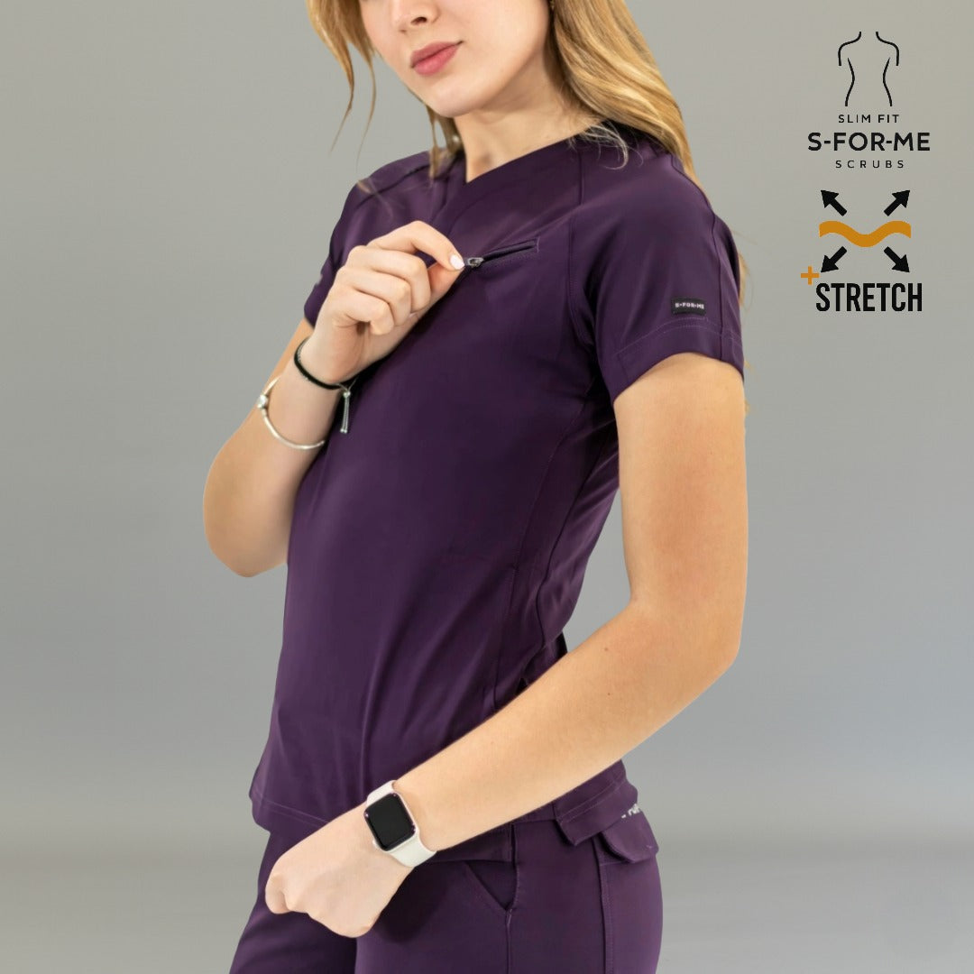 Filipina Quirúrgica Mujer Super Stretch Uva, Scrubs 905