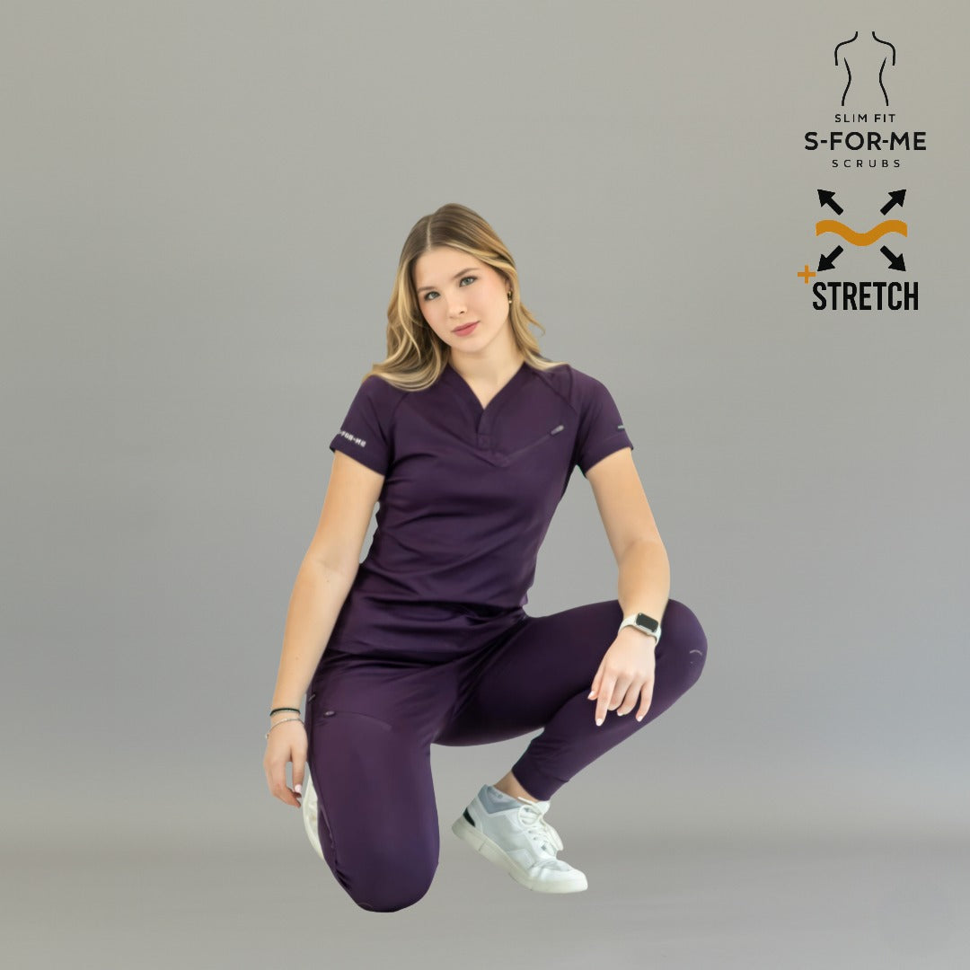 Jogger Quirúrgico Mujer Super Stretch Uva, Scrubs 905