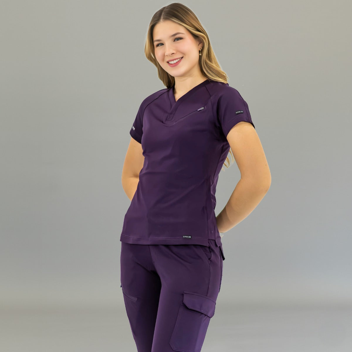 Filipina Quirúrgica Mujer Super Stretch Uva, Scrubs 905
