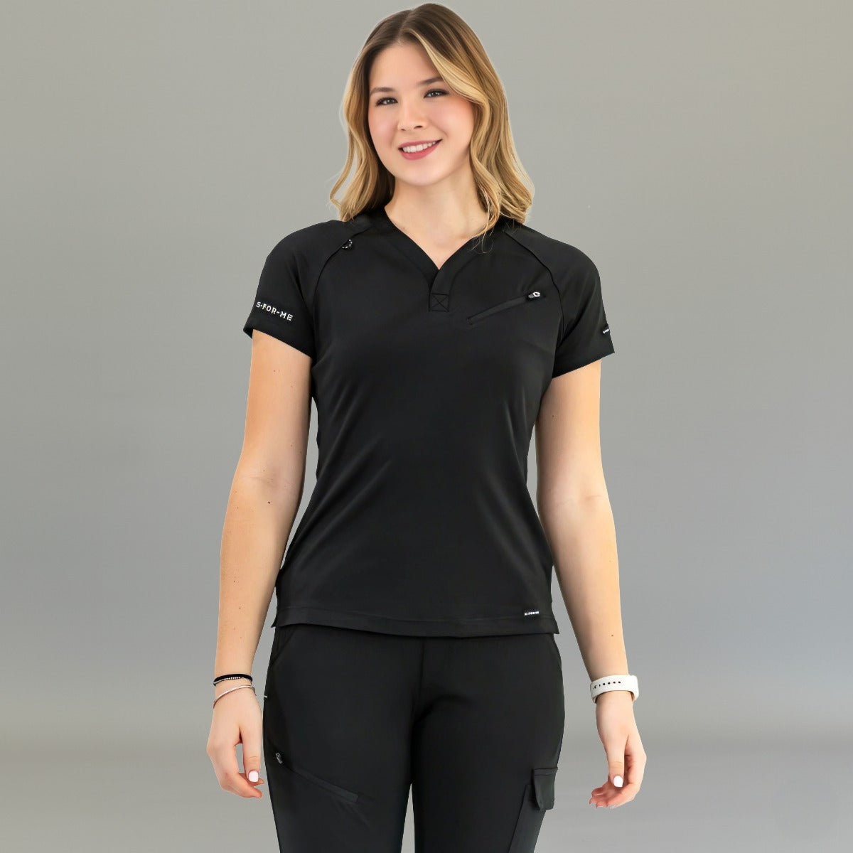 Filipina Quirúrgica Mujer Super Stretch Negra, Scrubs 905