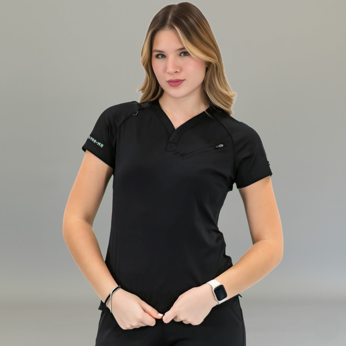 Filipina Quirúrgica Mujer Super Stretch Negra, Scrubs 905