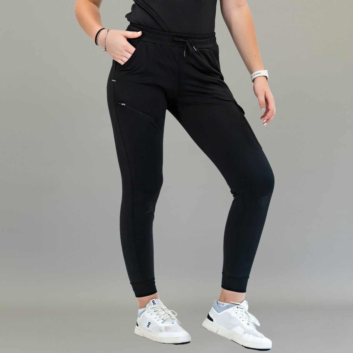 Jogger Quirúrgico Mujer Super Stretch Negro, Scrubs 905