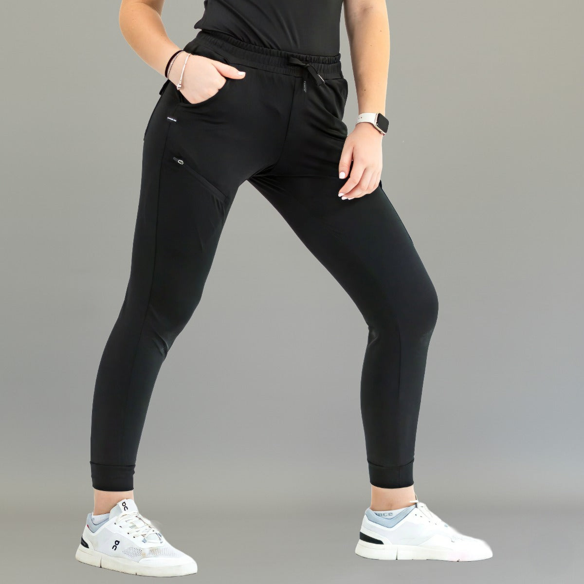 Jogger Quirúrgico Mujer Super Stretch Negro, Scrubs 905