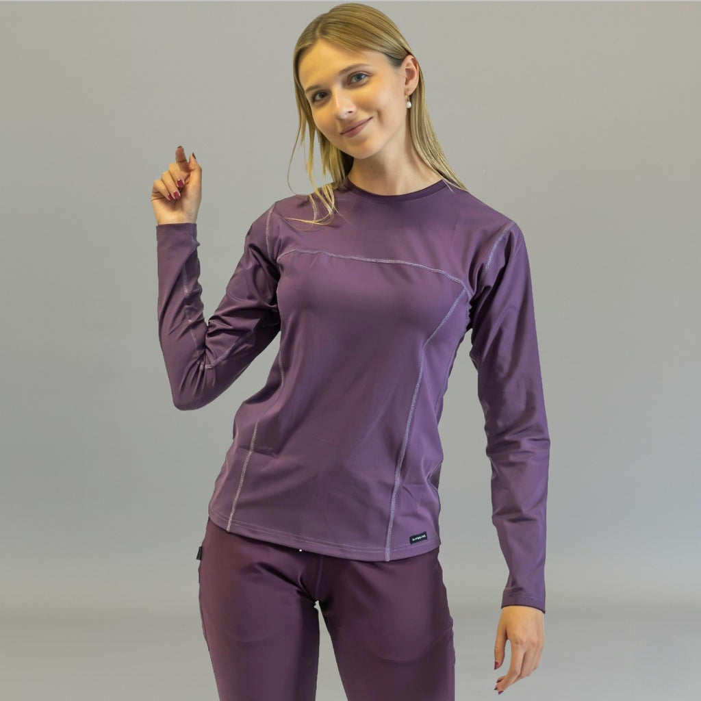 Blusa Interior Mujer Manga Larga | Morado Súper Stretch — vista principal