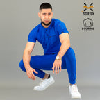Jogger médico azul rey hombre para turnos clínicos