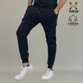 Jogger quirúrgico azul marino hombre Scrubs 901 Super Stretch vista tres cuartos
