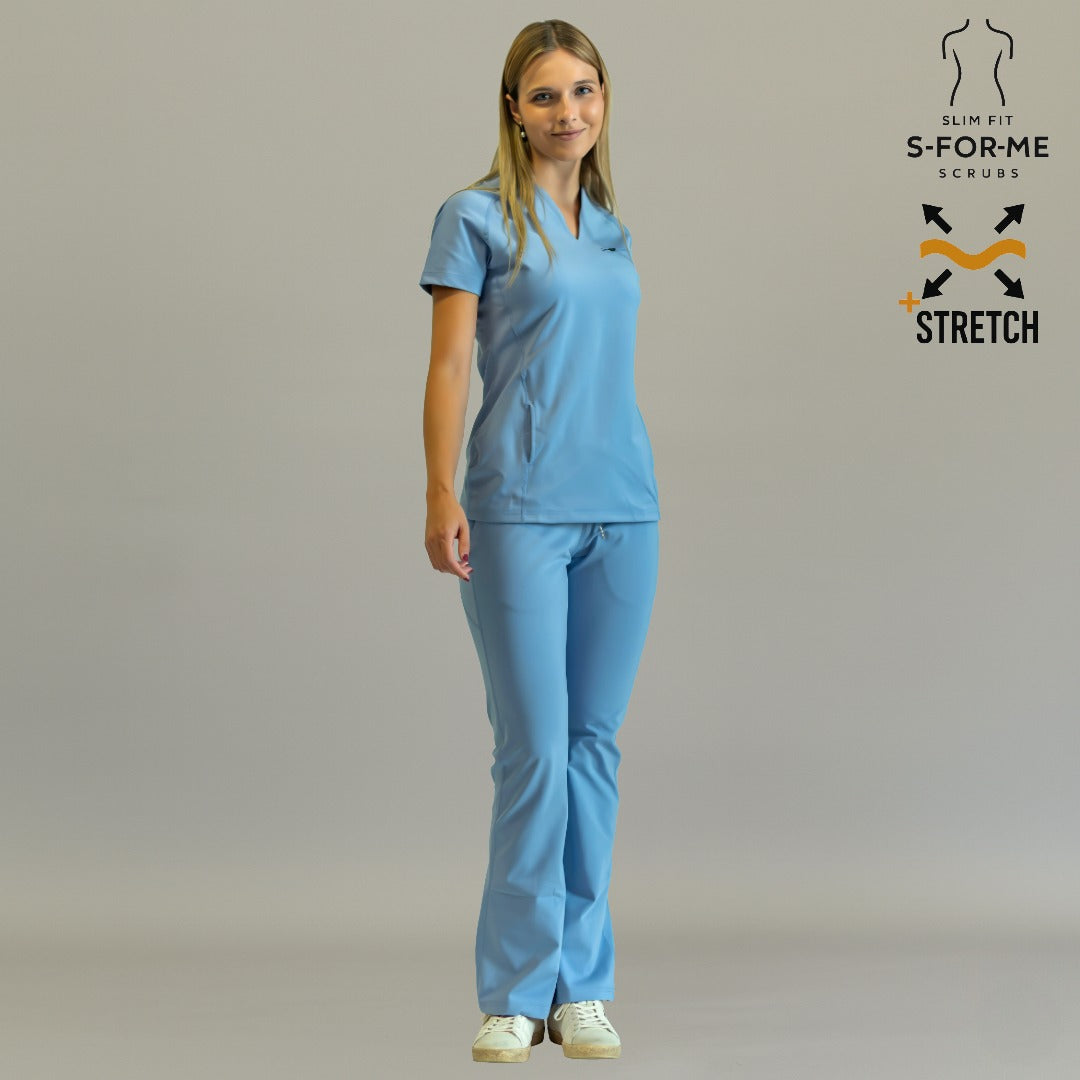 Filipina 915 Super Stretch plumbago - uniformes quirúrgicos para doctoras