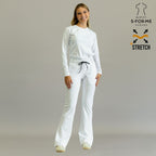 pantalon quirurgico 915 mujer blanco espalda bolsillos scrubs sandel medica