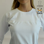 blusa under scrub blanco mujer manga larga perfil sandel medica
