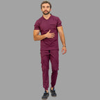 Jogger Est. 910 Quirurgico Hombre Vino Super Stretch, Scrubs 910