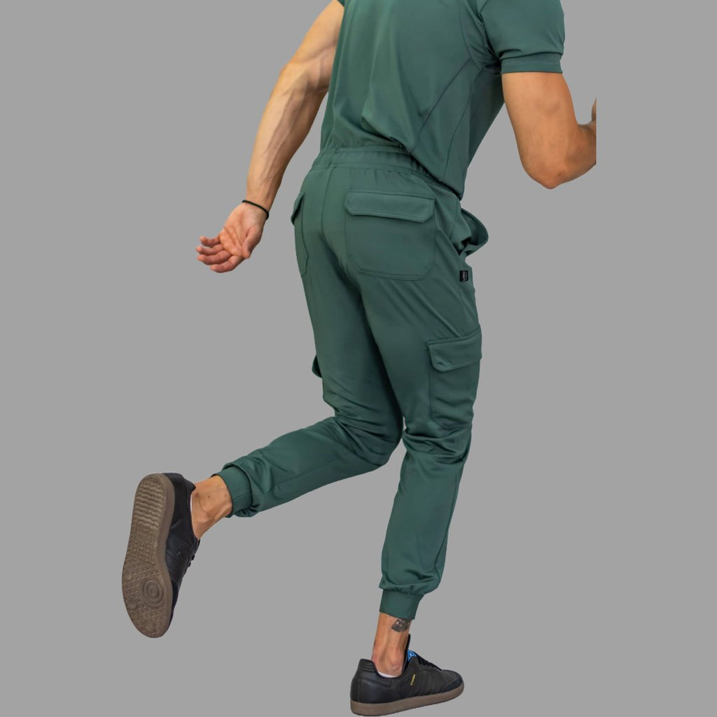 Jogger Est. 910 Quirurgico Hombre Verde Pino Super Stretch, Scrubs 910