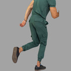 Jogger Est. 910 Quirurgico Hombre Verde Pino Super Stretch, Scrubs 910