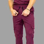 Jogger Est. 910 Quirurgico Hombre Vino Super Stretch, Scrubs 910