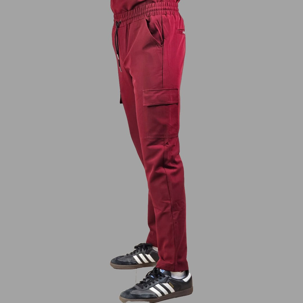 Pantalón Quirúrgico Antifluido Hombre Vino, Scrubs 300