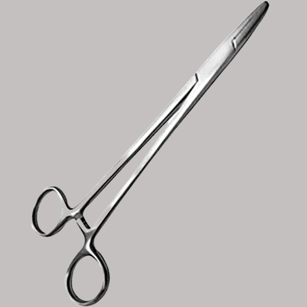 Porta agujas quirúrgico 14 cm ECO para sutura e instrumental médico.