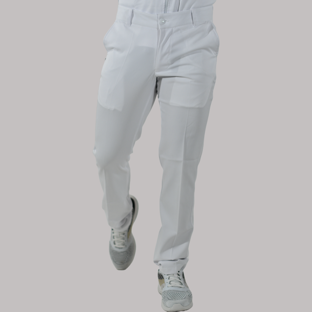 Pantalon Pretina Alviero Stretch Caballero Blanco Antifluido