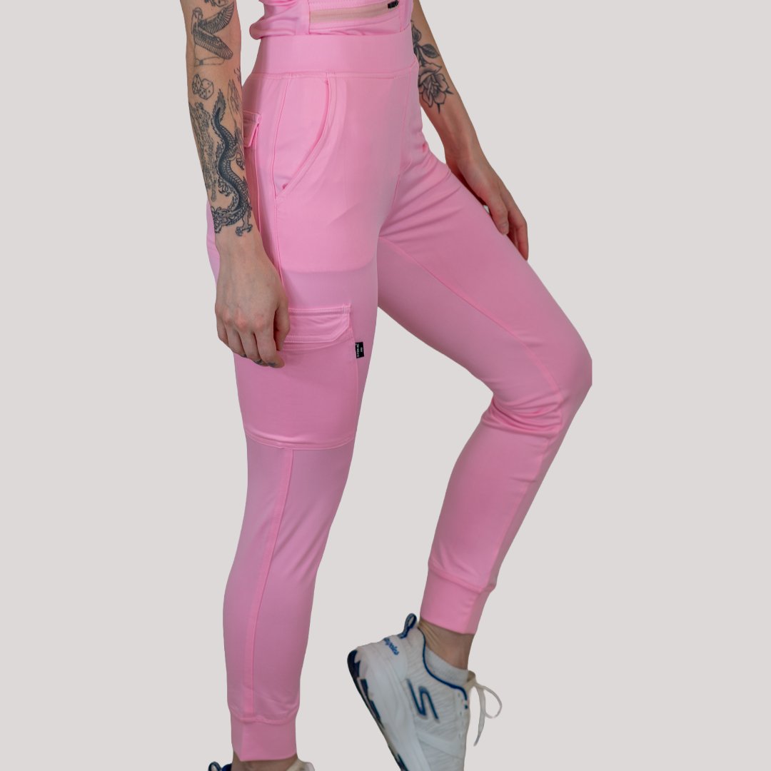Jogger quirurgico mujer rosa pastel Estilo 901 para uniforme medico profesional