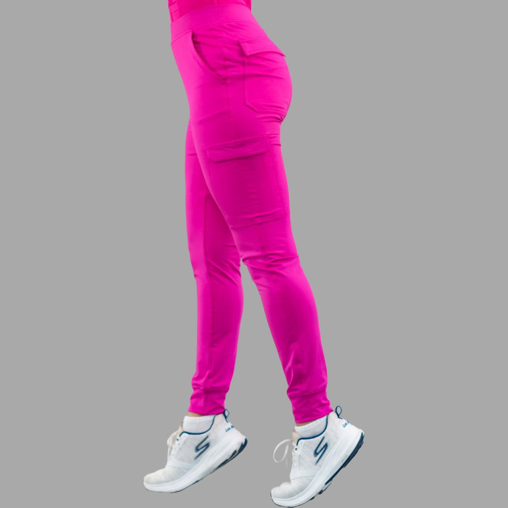 Jogger médico fucsia 901 súper stretch para enfermeras y doctoras