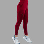 Pantalón Jogger Médico 901 Guinda Super Stretch para Mujer