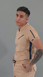 Filipina Quirúrgica Super Stretch Beige Hombre, Scrubs 905