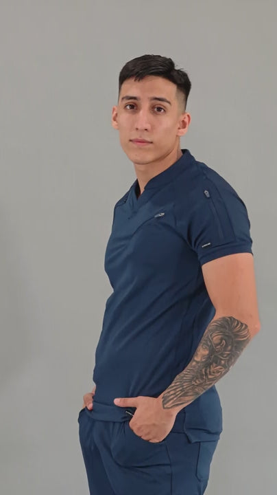 Filipina Quirúrgica Super Stretch Azul Marino Hombre, Scrubs 905