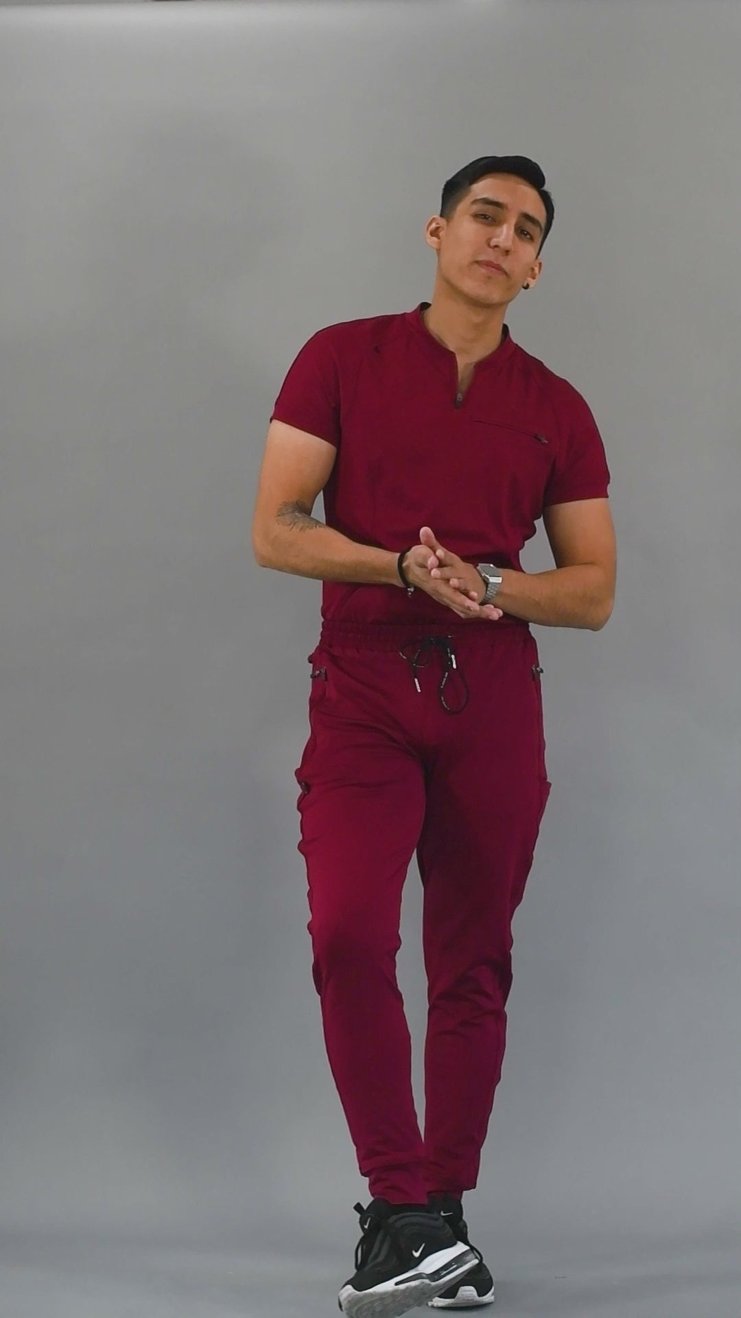 Unisex Scrub Jogger Super Stretch Burgundy, Scrubs 901