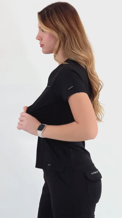 Filipina Quirúrgica Mujer Super Stretch Negra, Scrubs 905